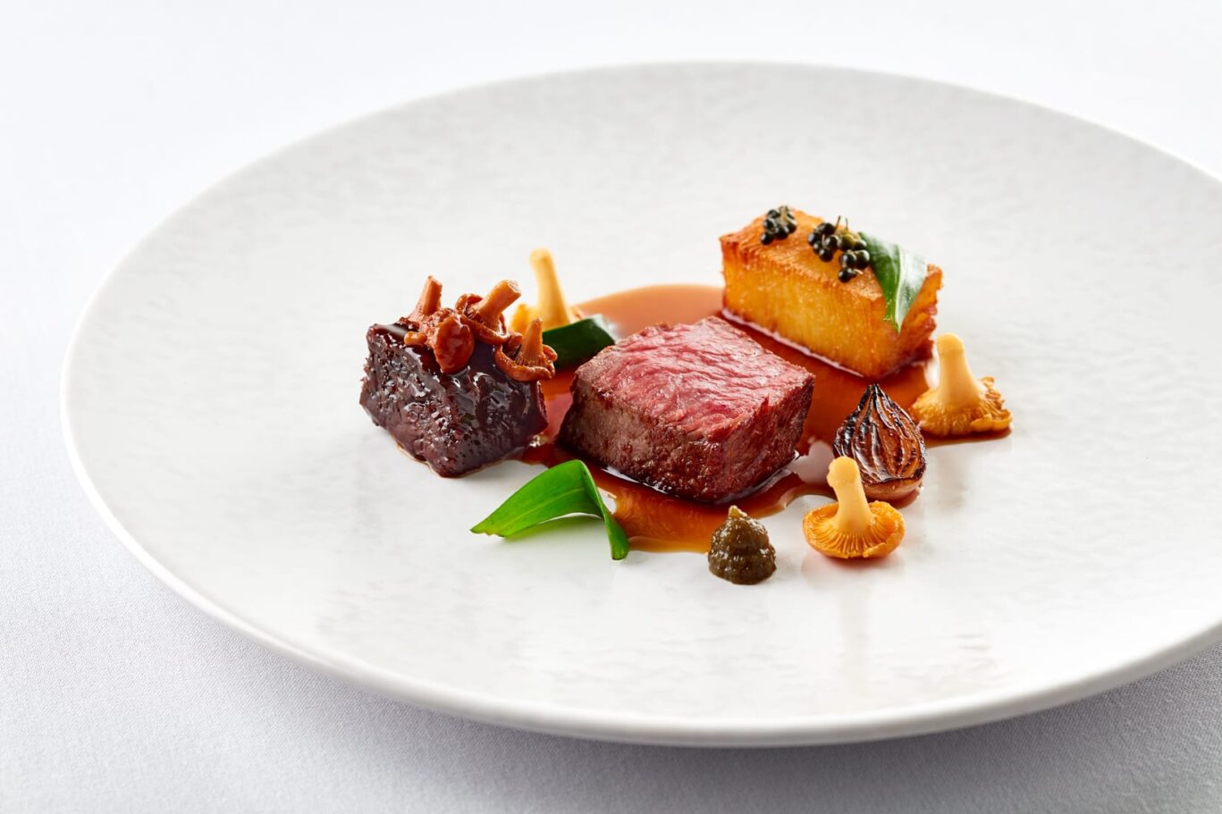 exotic steak food with sauce